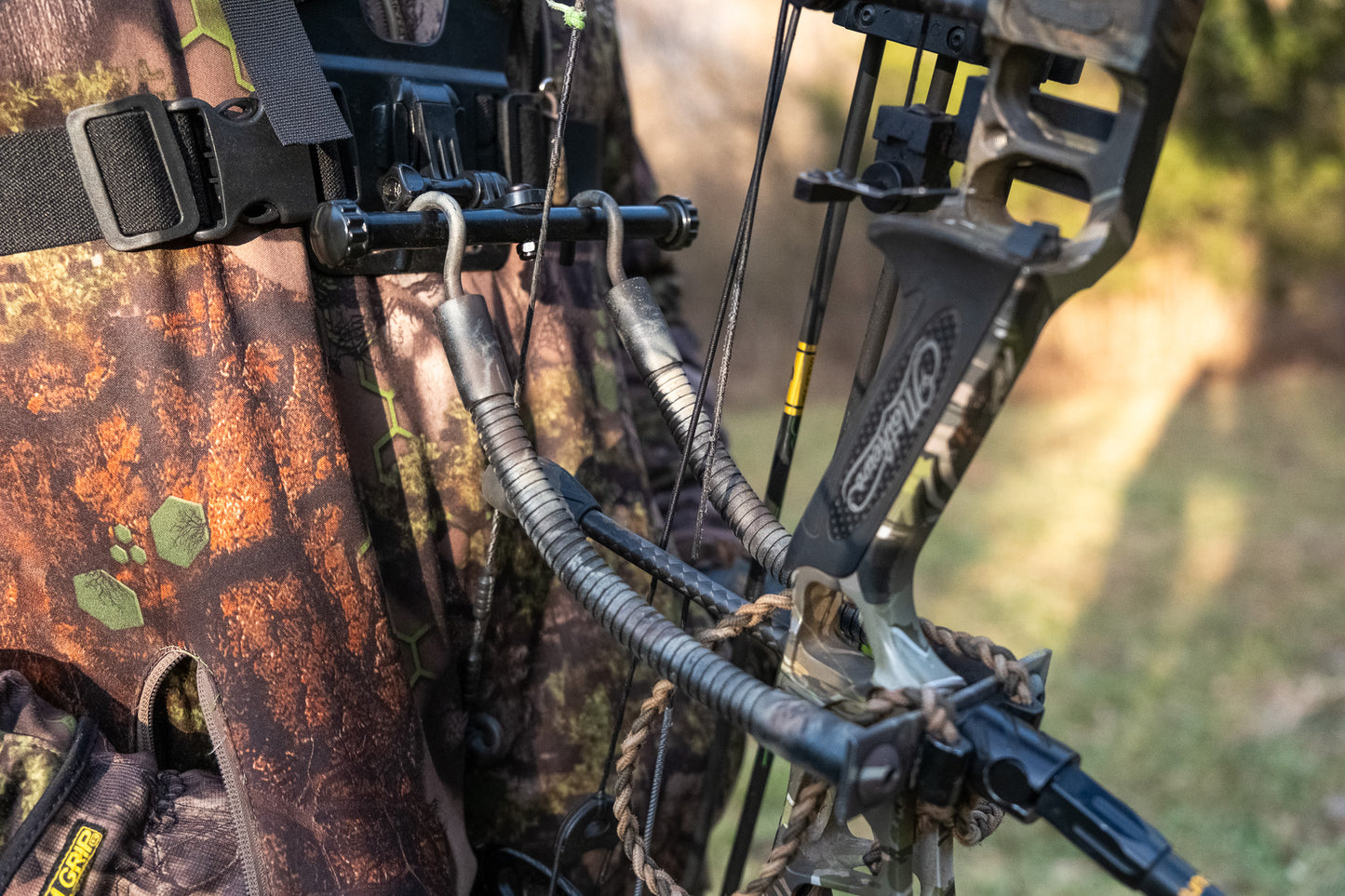 The SpotMeNot Chest Mount Bow Hanger